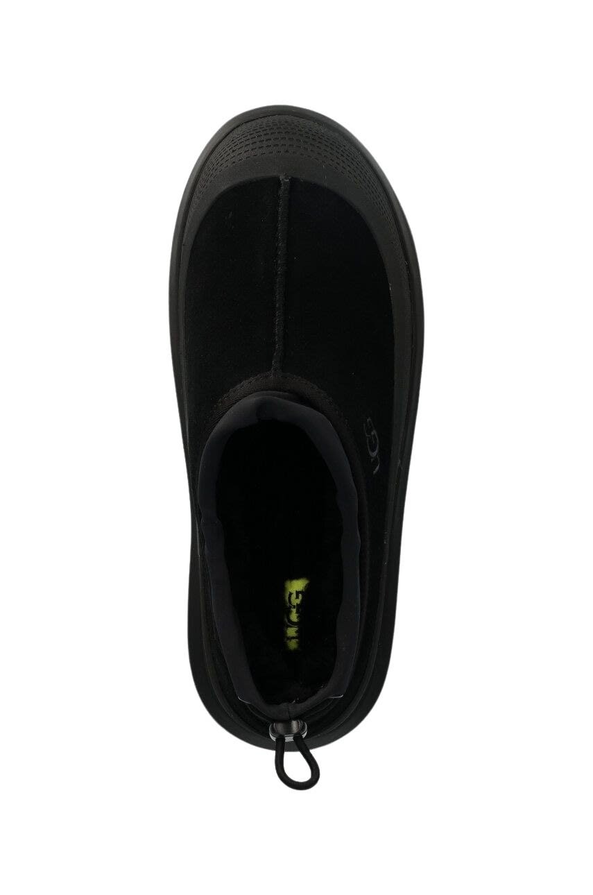 Ugg Tasman Weather Suede Mules In Black