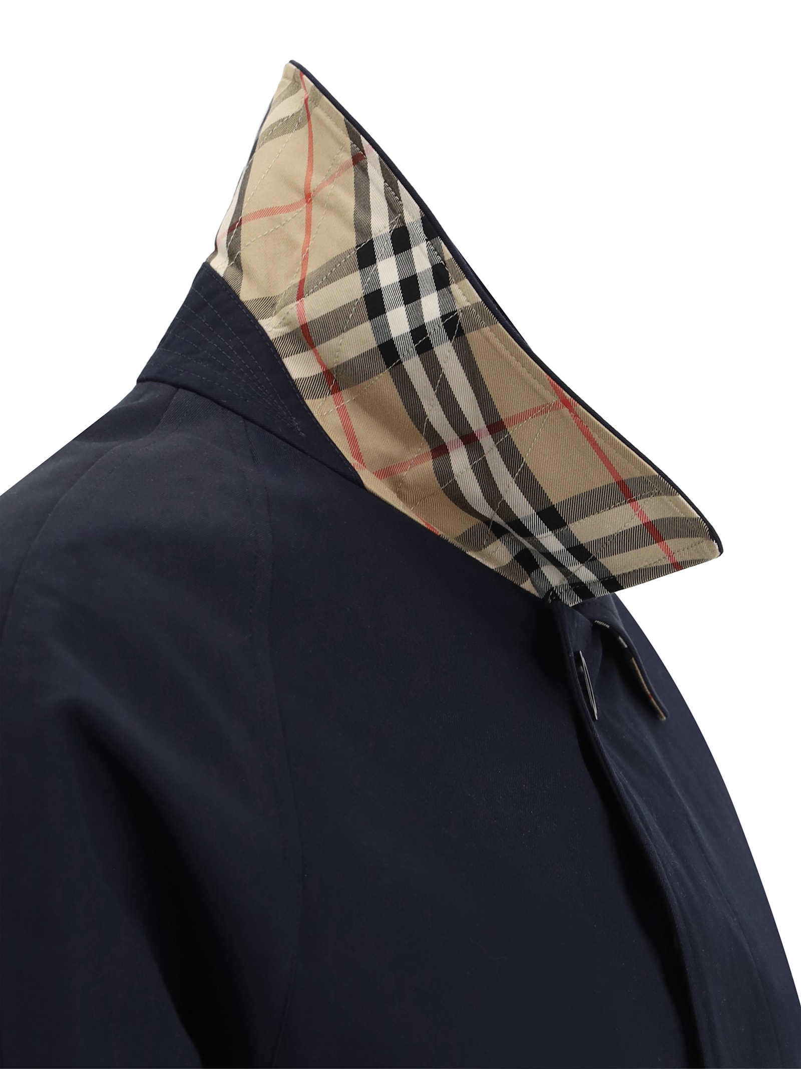 Burberry Camden Coat In Coal Blue