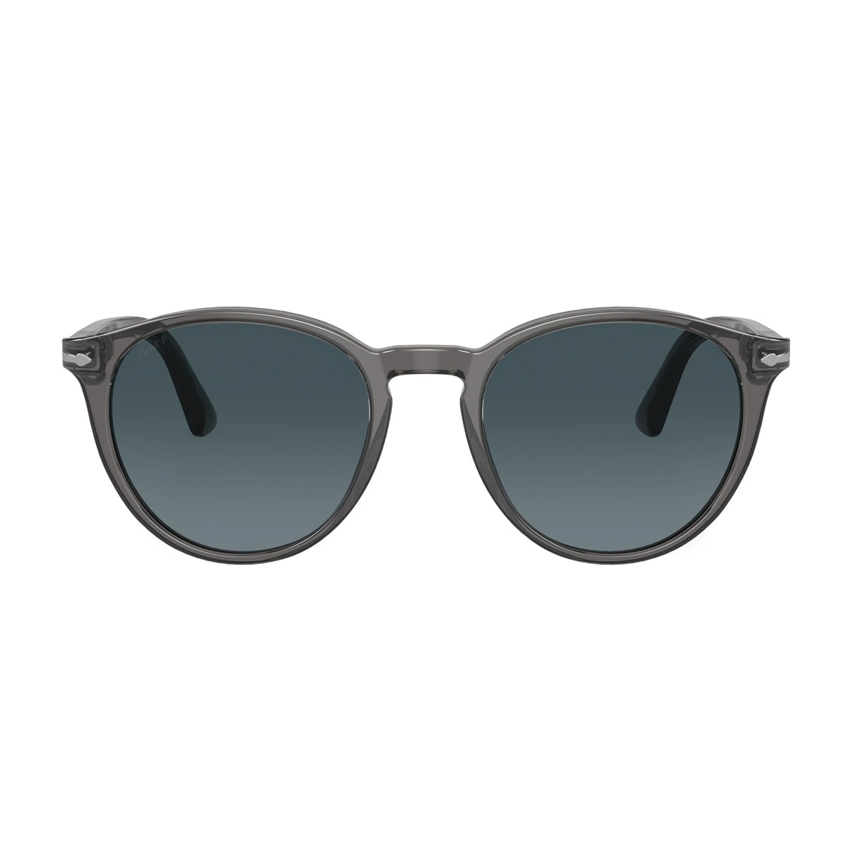 Shop Persol Po3152s 1196s3 Transparent Grey Sunglasses In Grigio