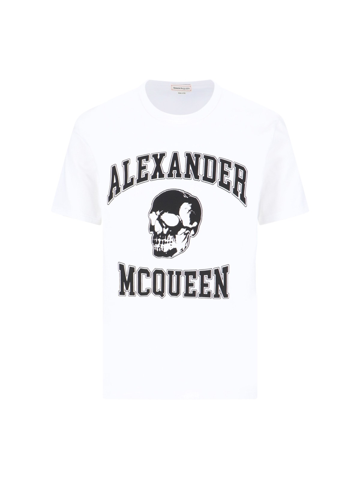 Shop Alexander Mcqueen Varsity T-shirt In White