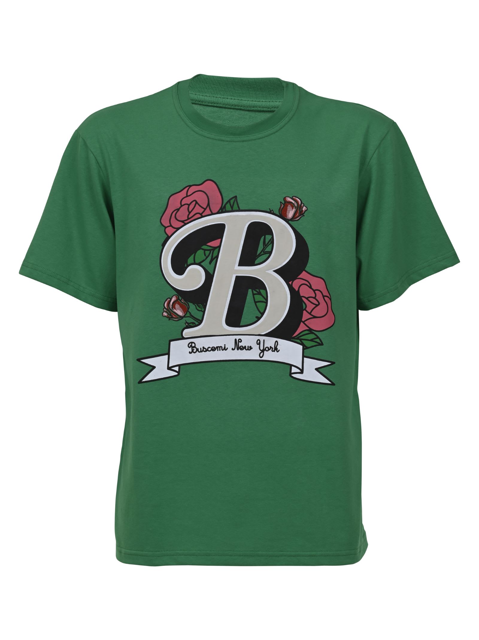 Buscemi Cotton Knitted T-shirt Green