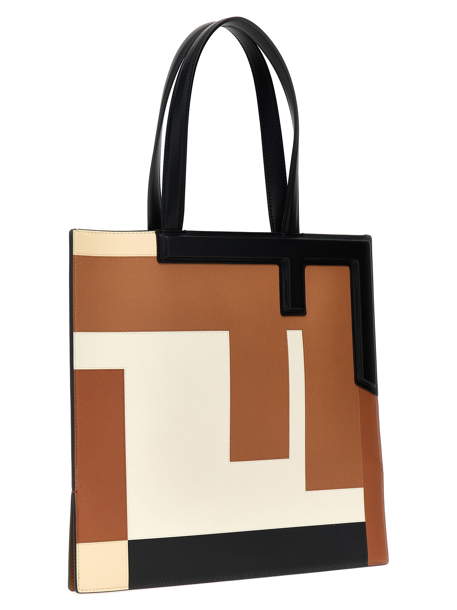 Shop Fendi Flip Medium Shopping Bag In Multicolor