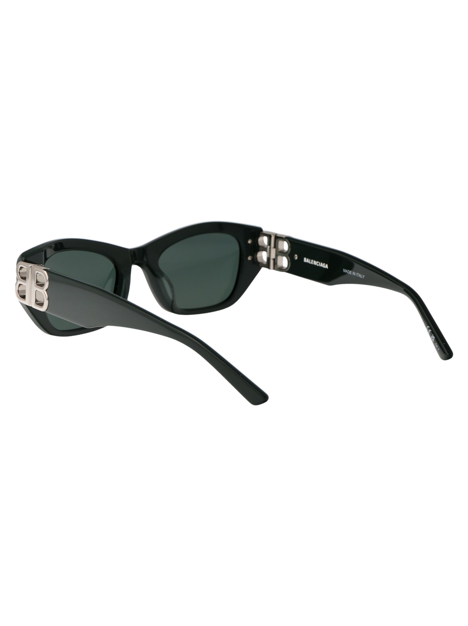 Shop Balenciaga Bb0311sk Sunglasses In 004 Green Green Green