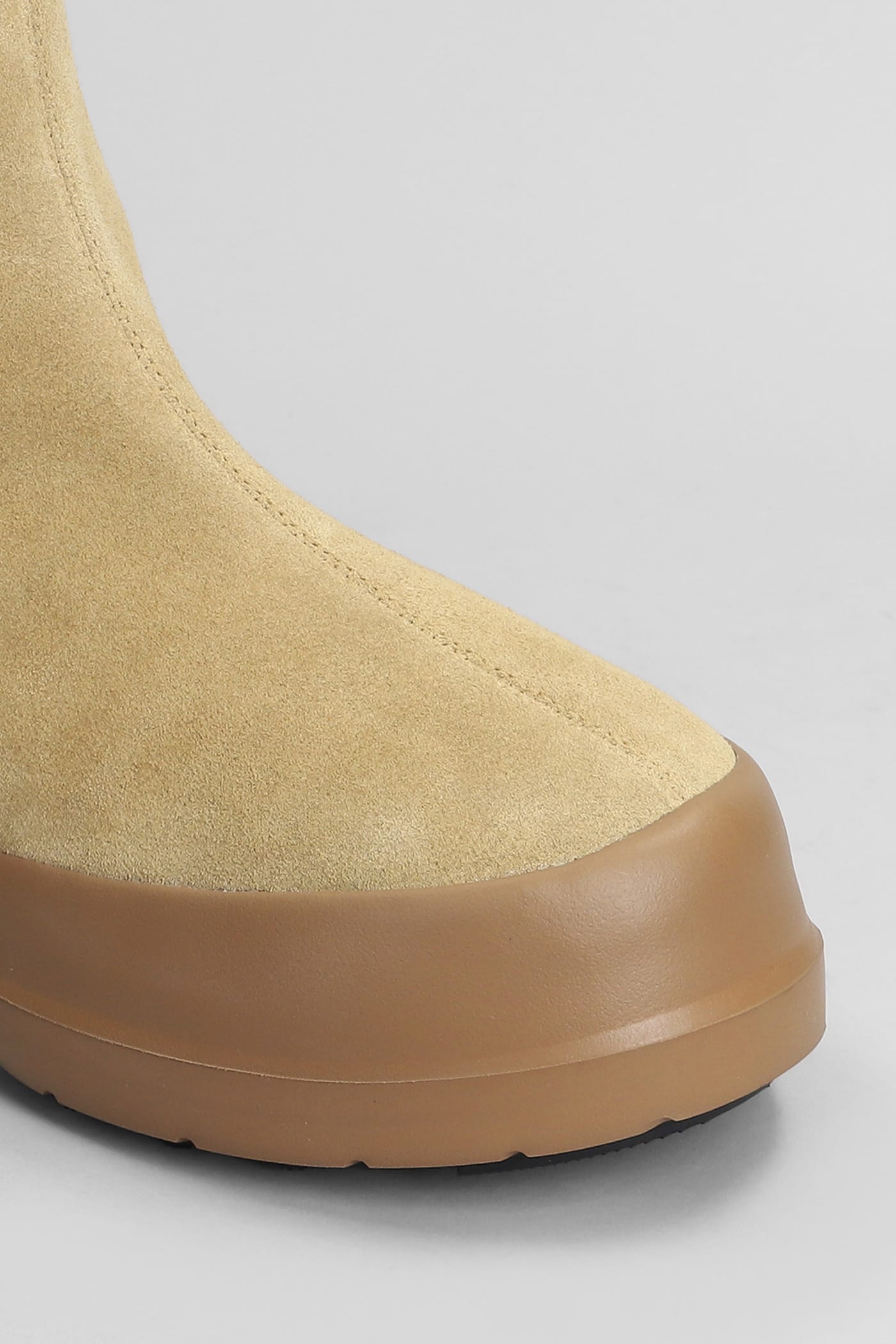 Shop Moon Boot Mb Luna Chelsea Ankle Boots In Leather Color Suede