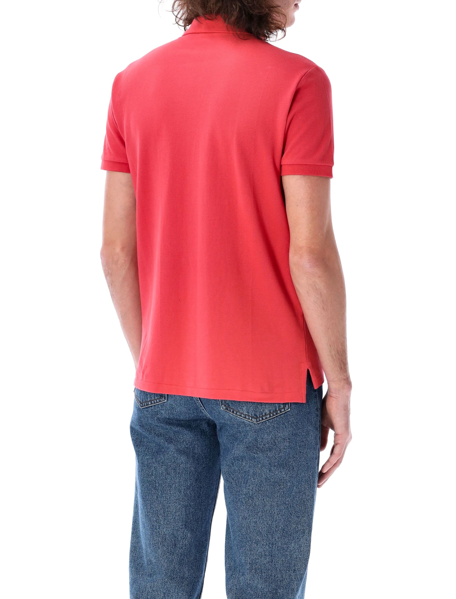 Polo Ralph Lauren Classic Fit Mesh Polo Shirt In Spring Red