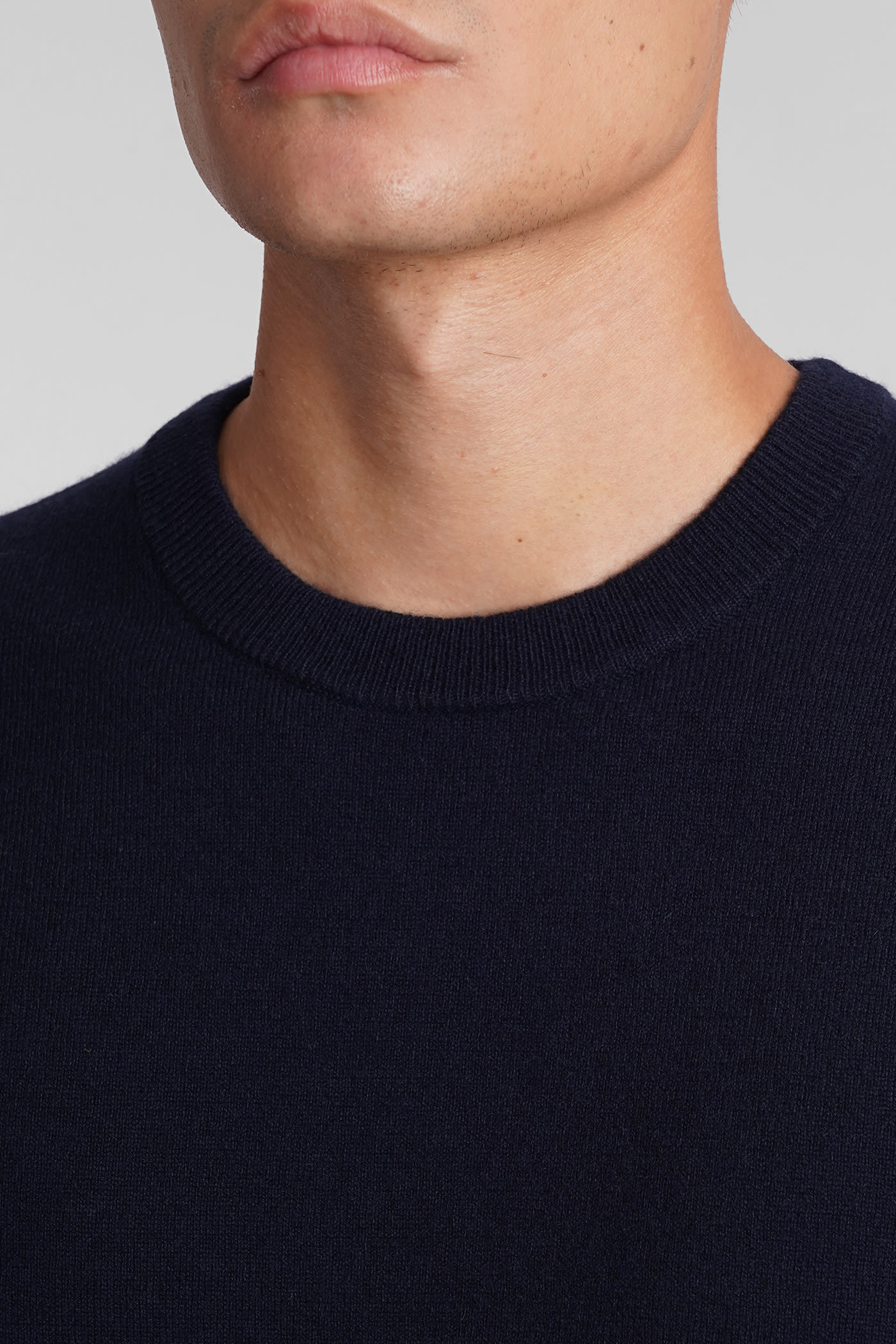 Shop Theory Knitwear In Blue Cashmere