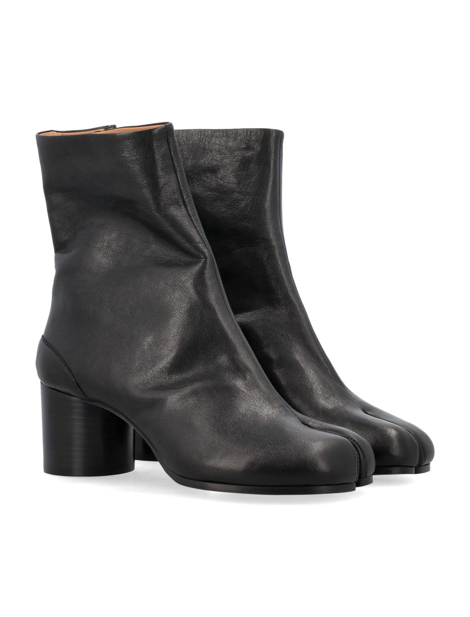 Shop Maison Margiela Tabi Ankle Boots In Black