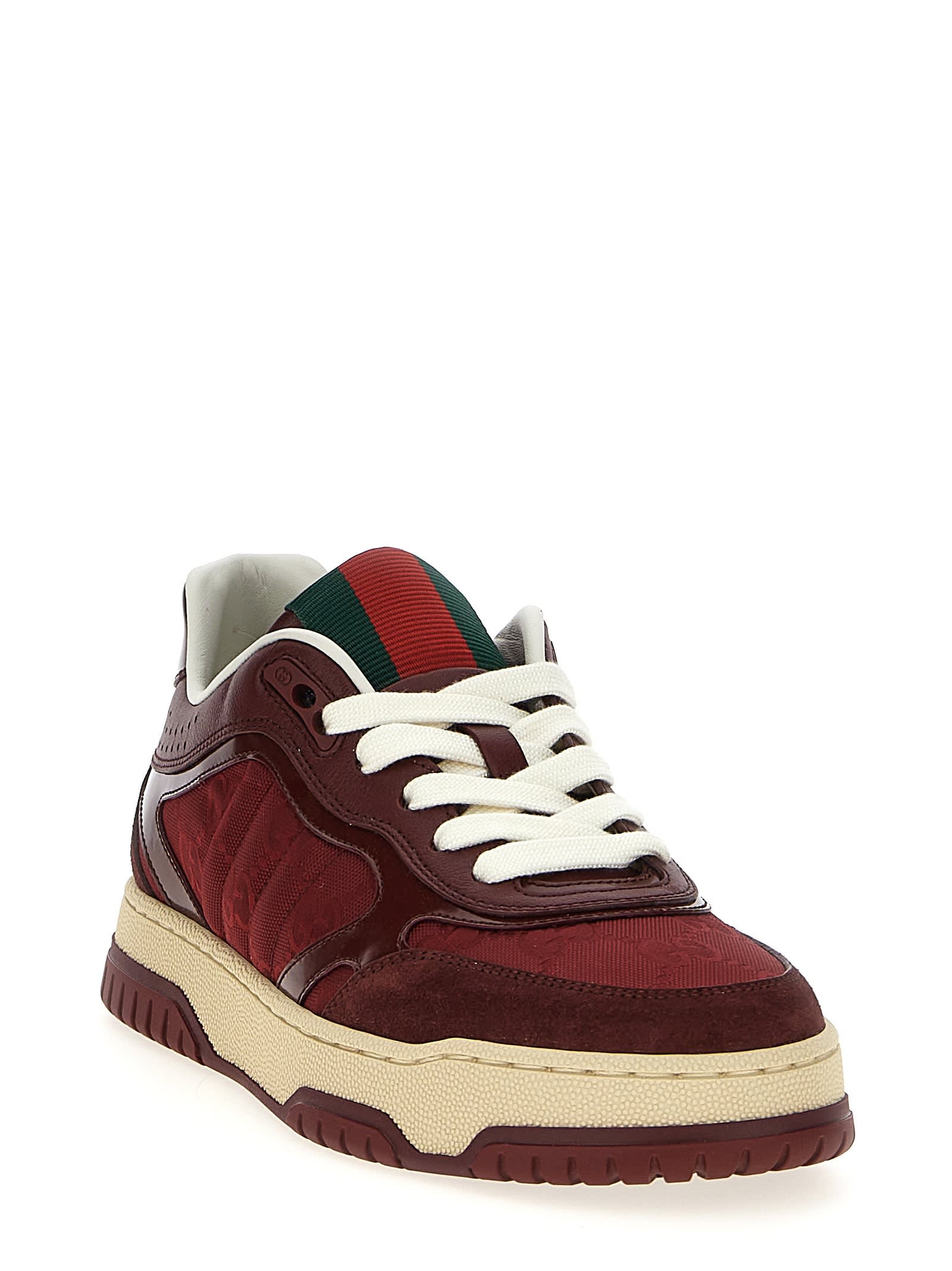Gucci Re-web Style Sneakers Contrast Sole