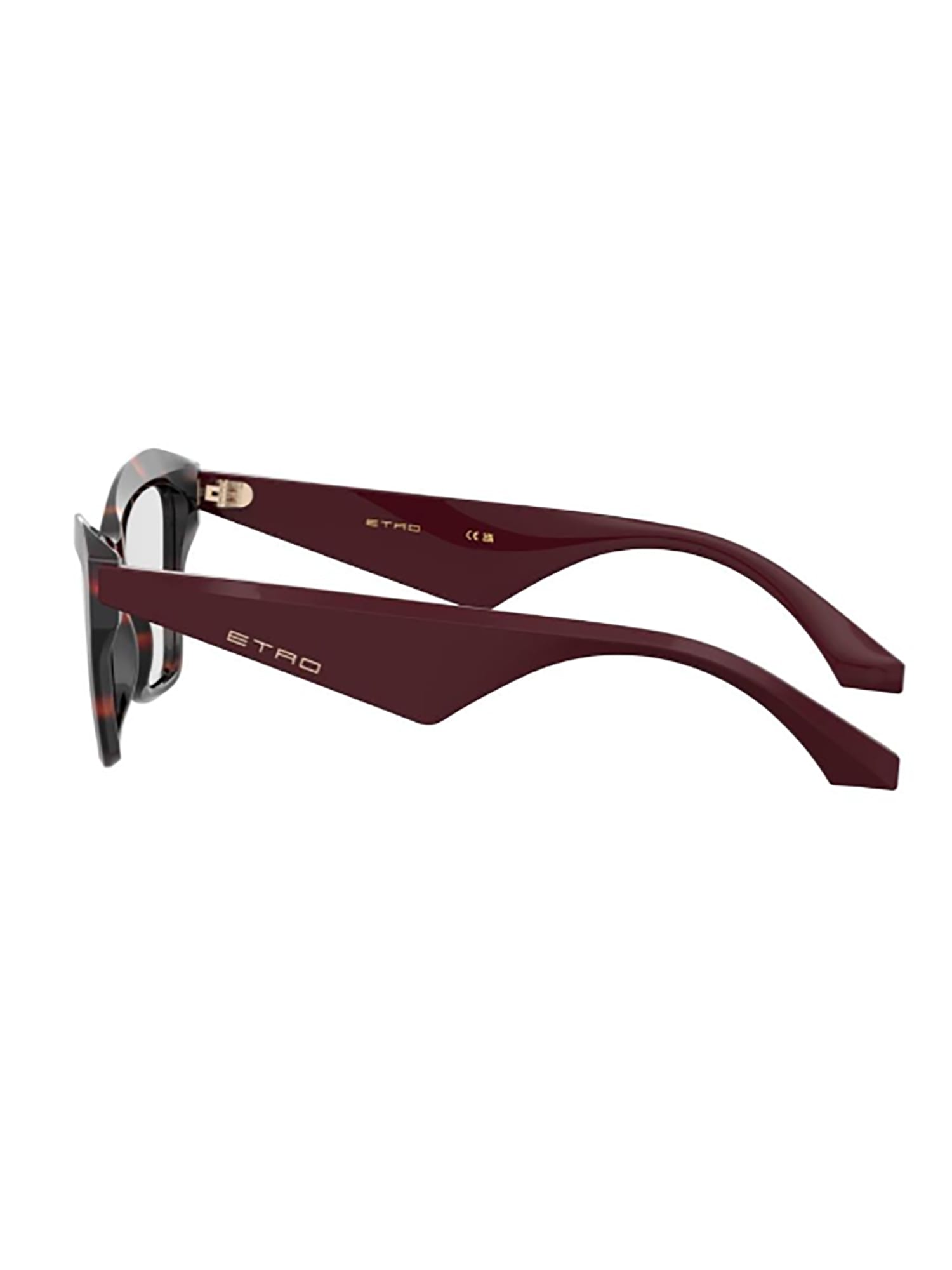 Shop Etro 0046 Eyewear In Hvna Brgndy