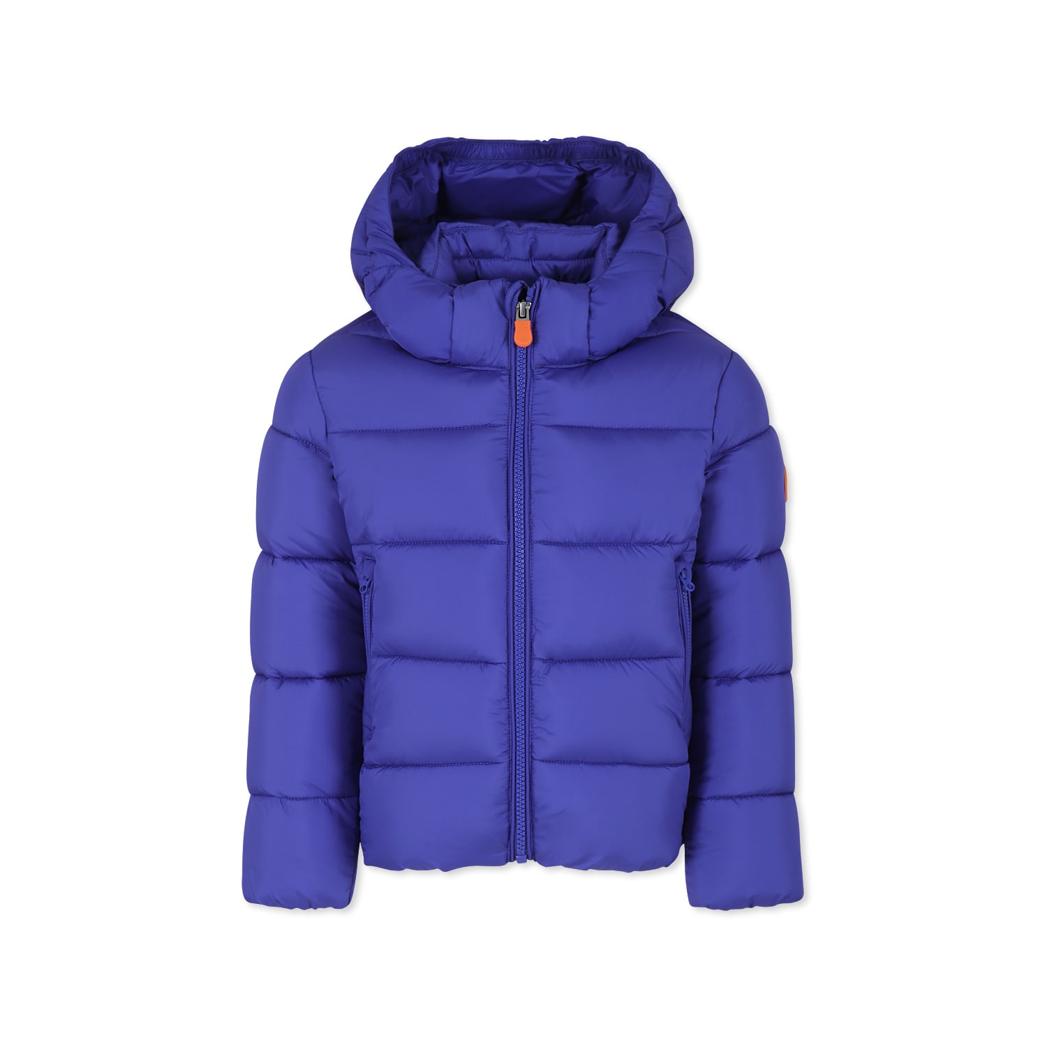 Save The Duck Blue Down Jacket For Boy In Blue