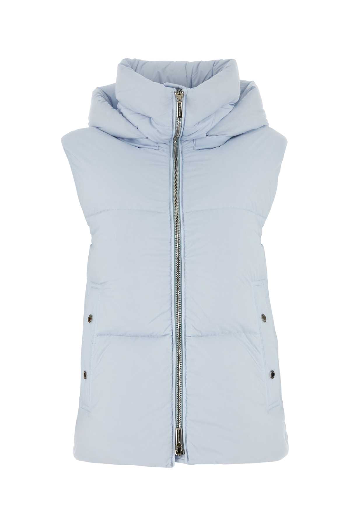 Pastel Light-blue Fabric Fuente Down Jacket