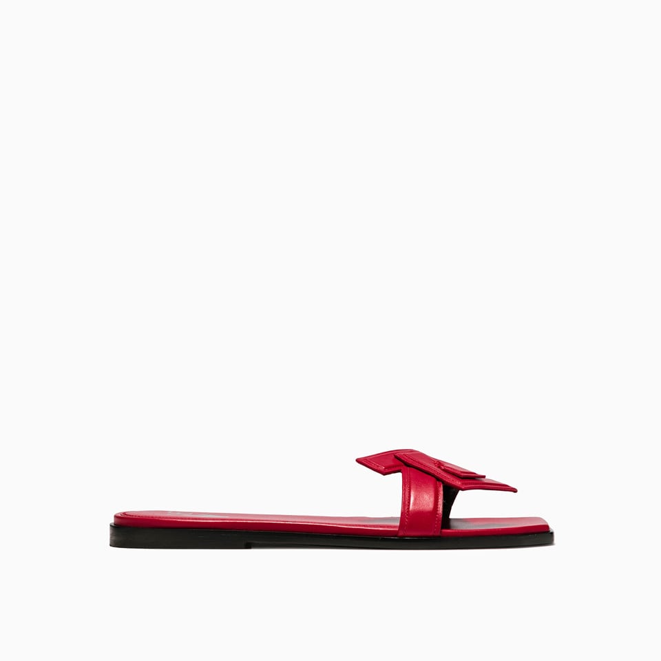 Off-white Arrow Flat Sandals Owic003s21lea001