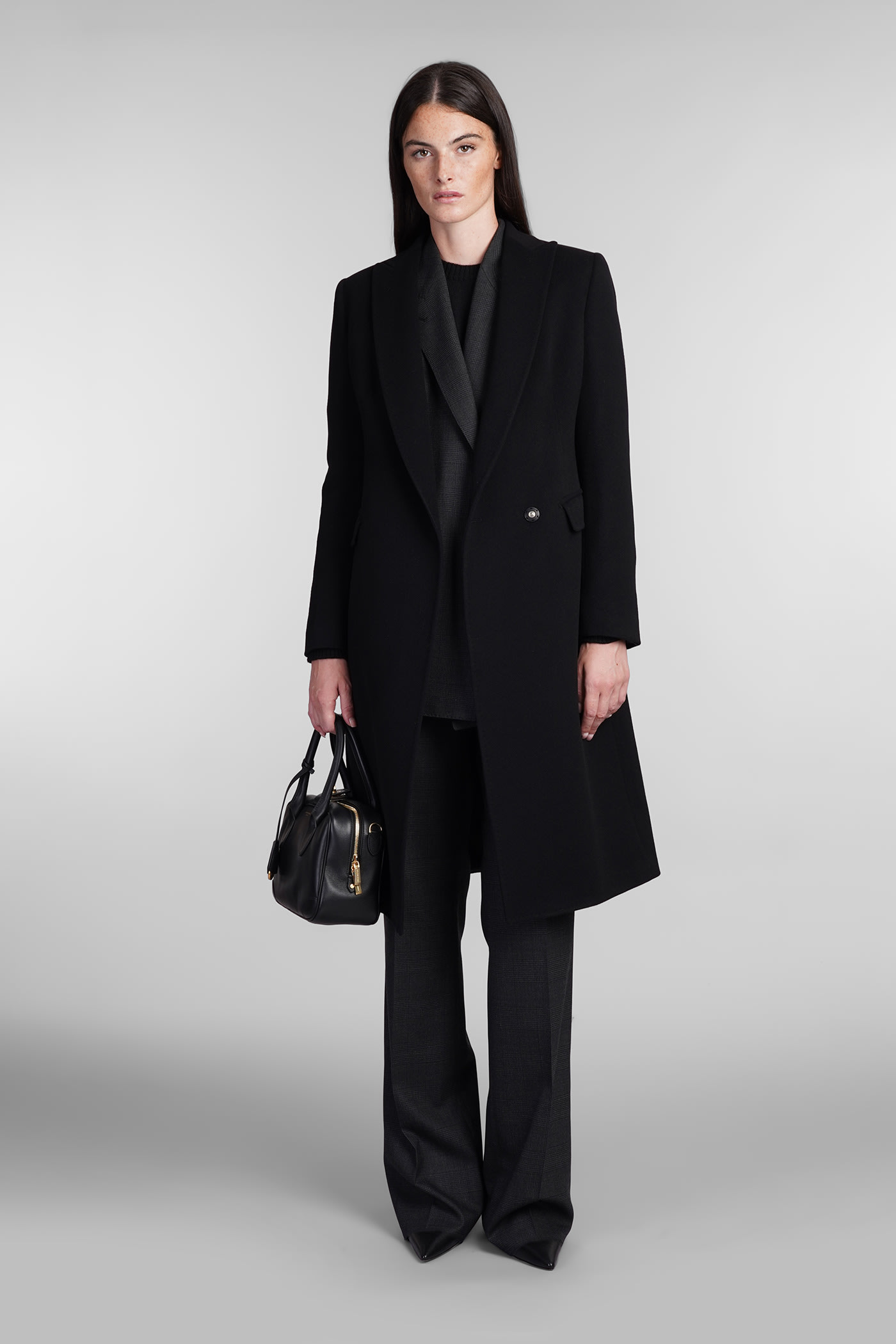 Shop Tagliatore C Zeudi Coat In Black Wool