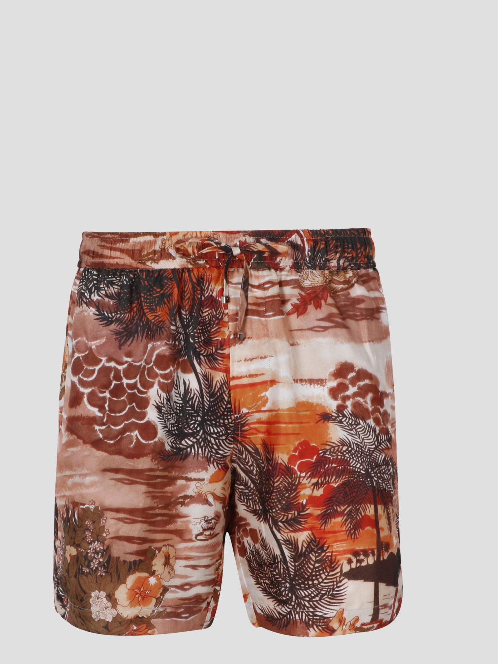AMIRI Hawaii Silk Shorts