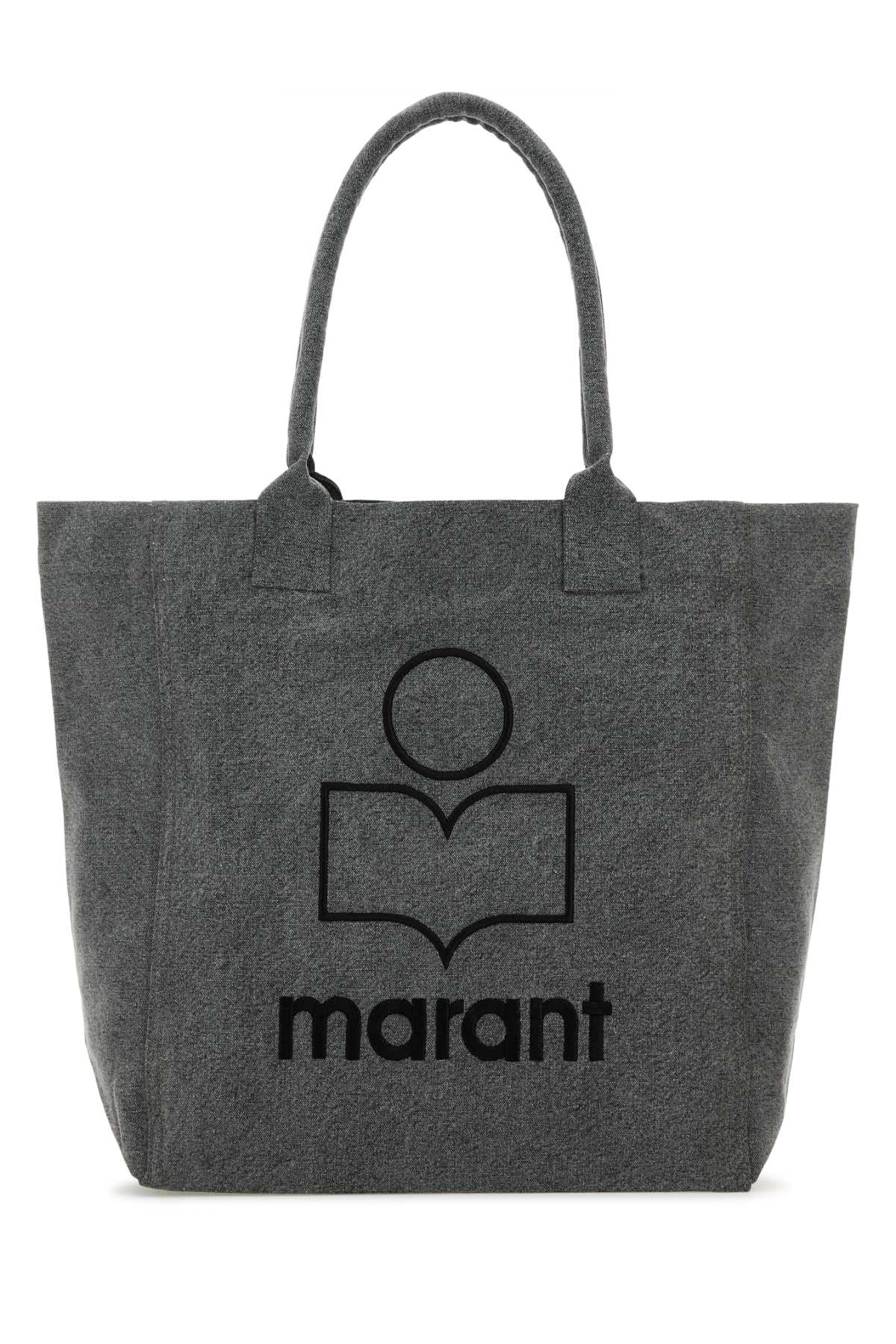 ISABEL MARANT DARK GREY COTTON YENKY SHOPPING BAG 