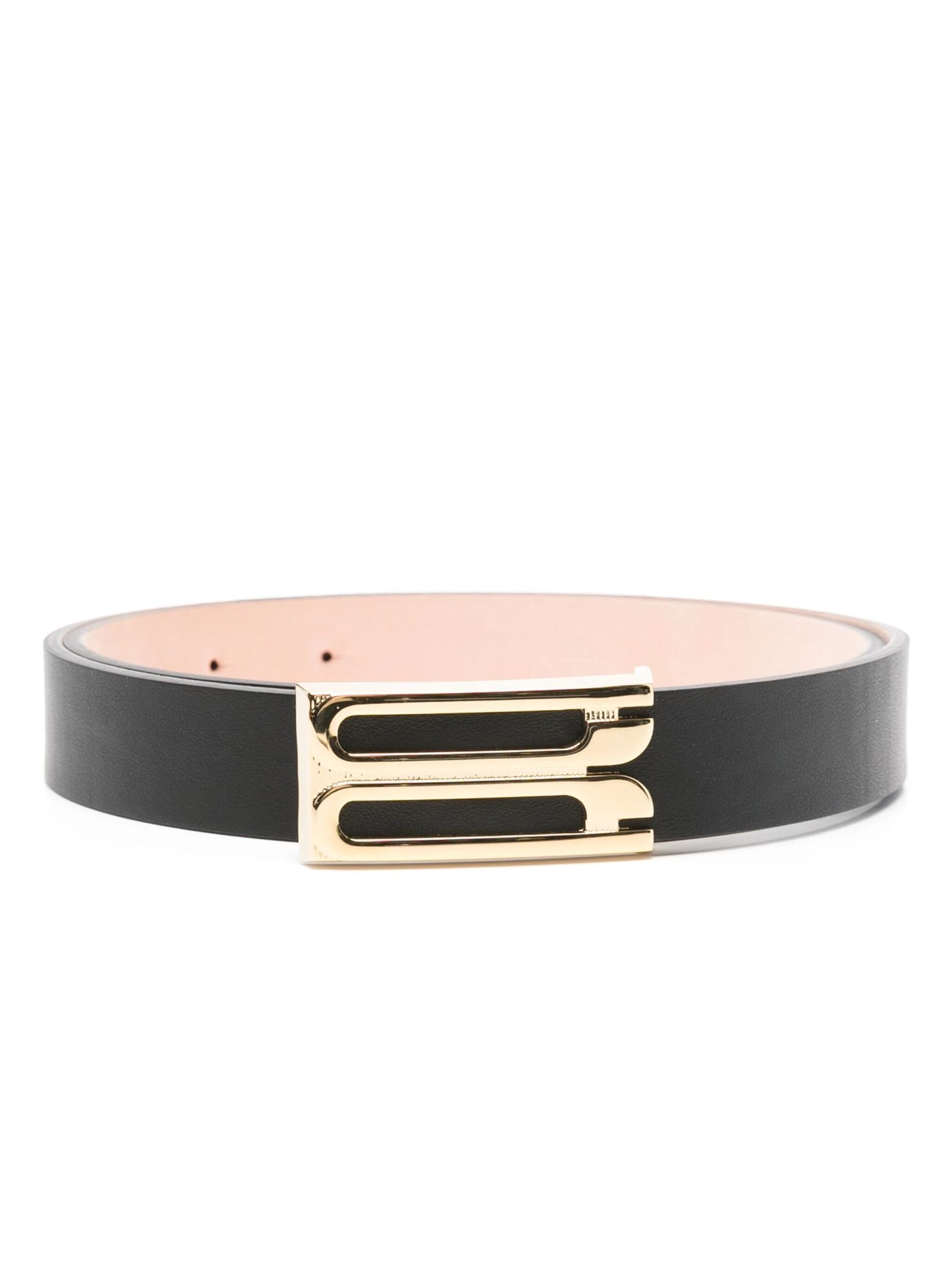 Shop Victoria Beckham Jumboframe Belt In Black