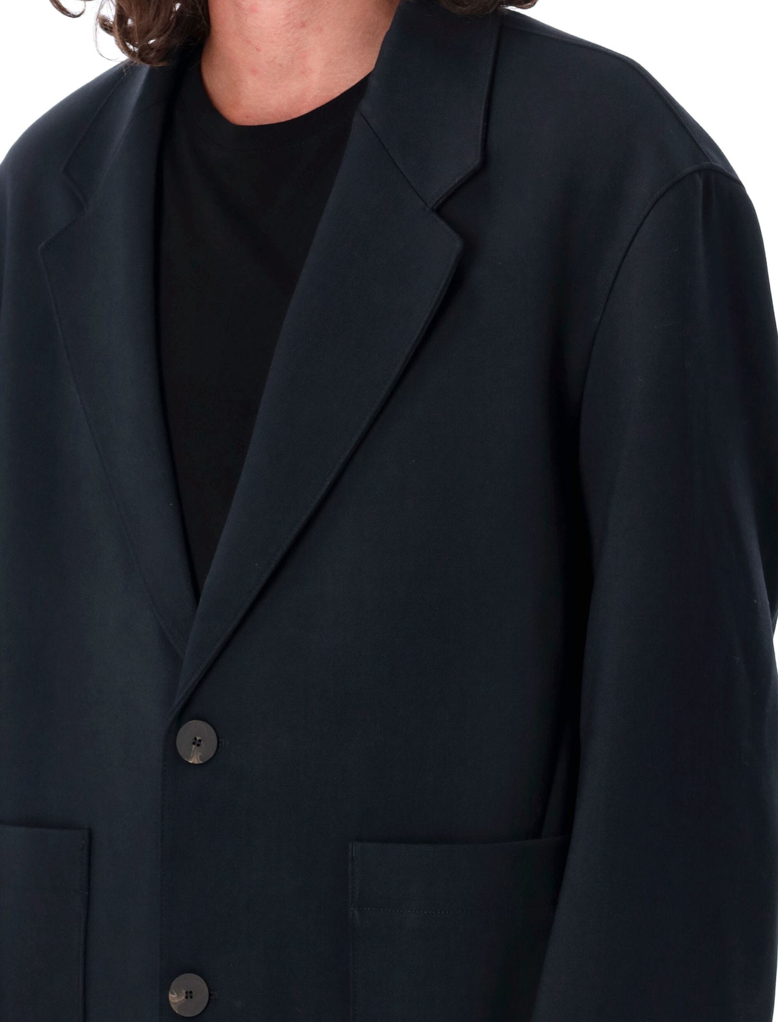 Shop Studio Nicholson Conde Blazer In Darkest Navy