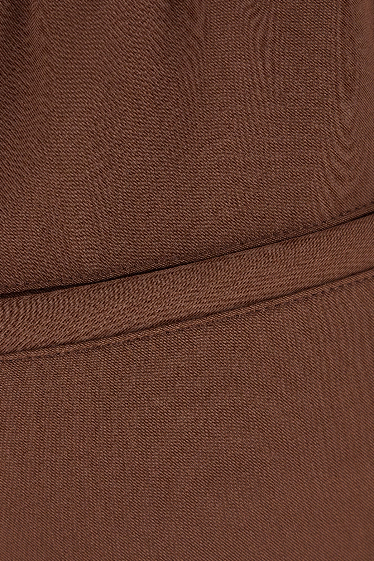 Cruna Elasticated Pants In Burgundy