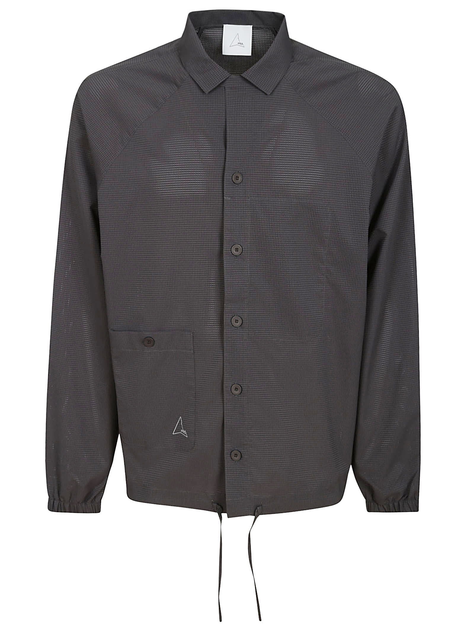 Roa Perforated Shirt In Graphite