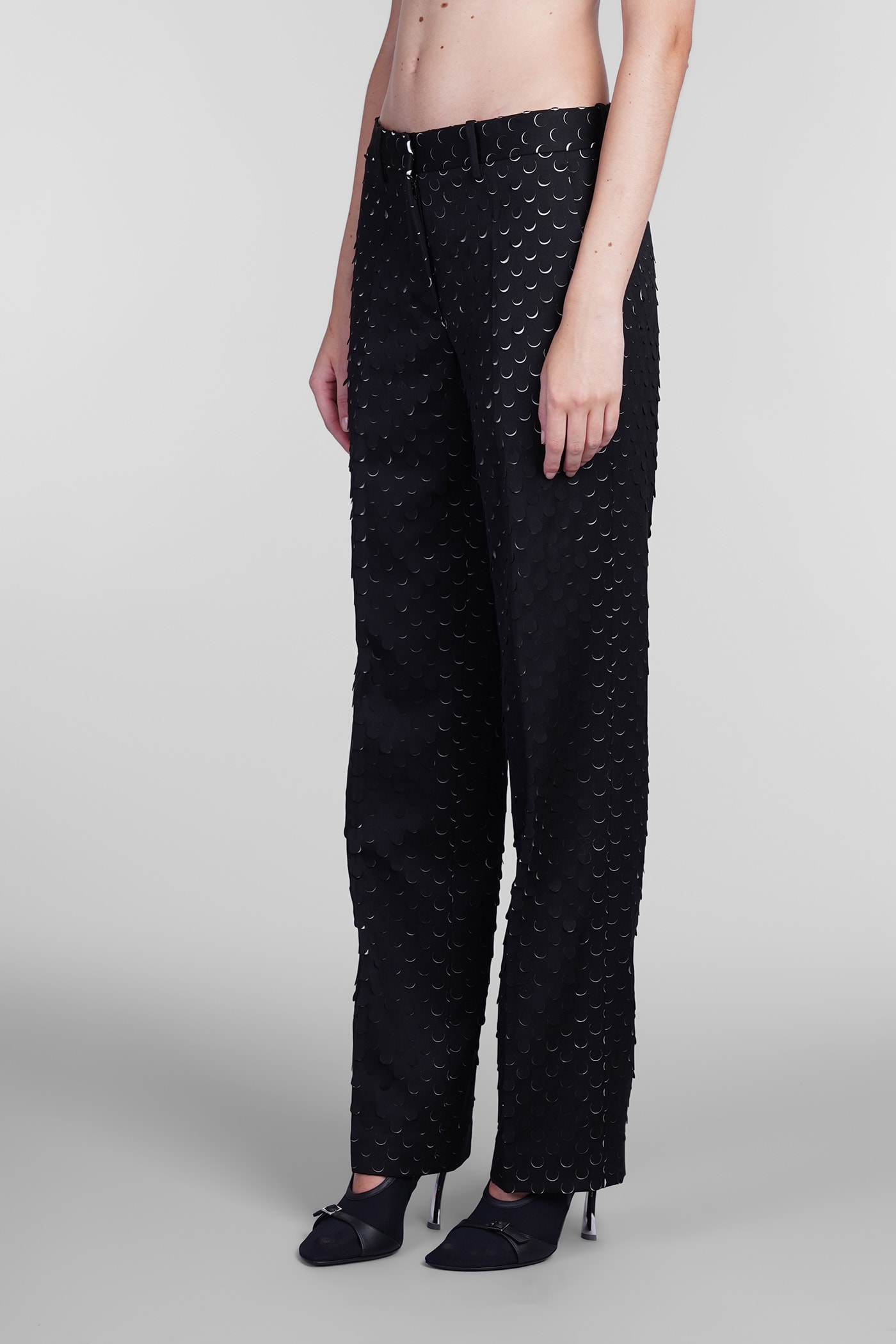 Shop Helmut Lang Pants In Black Polyester