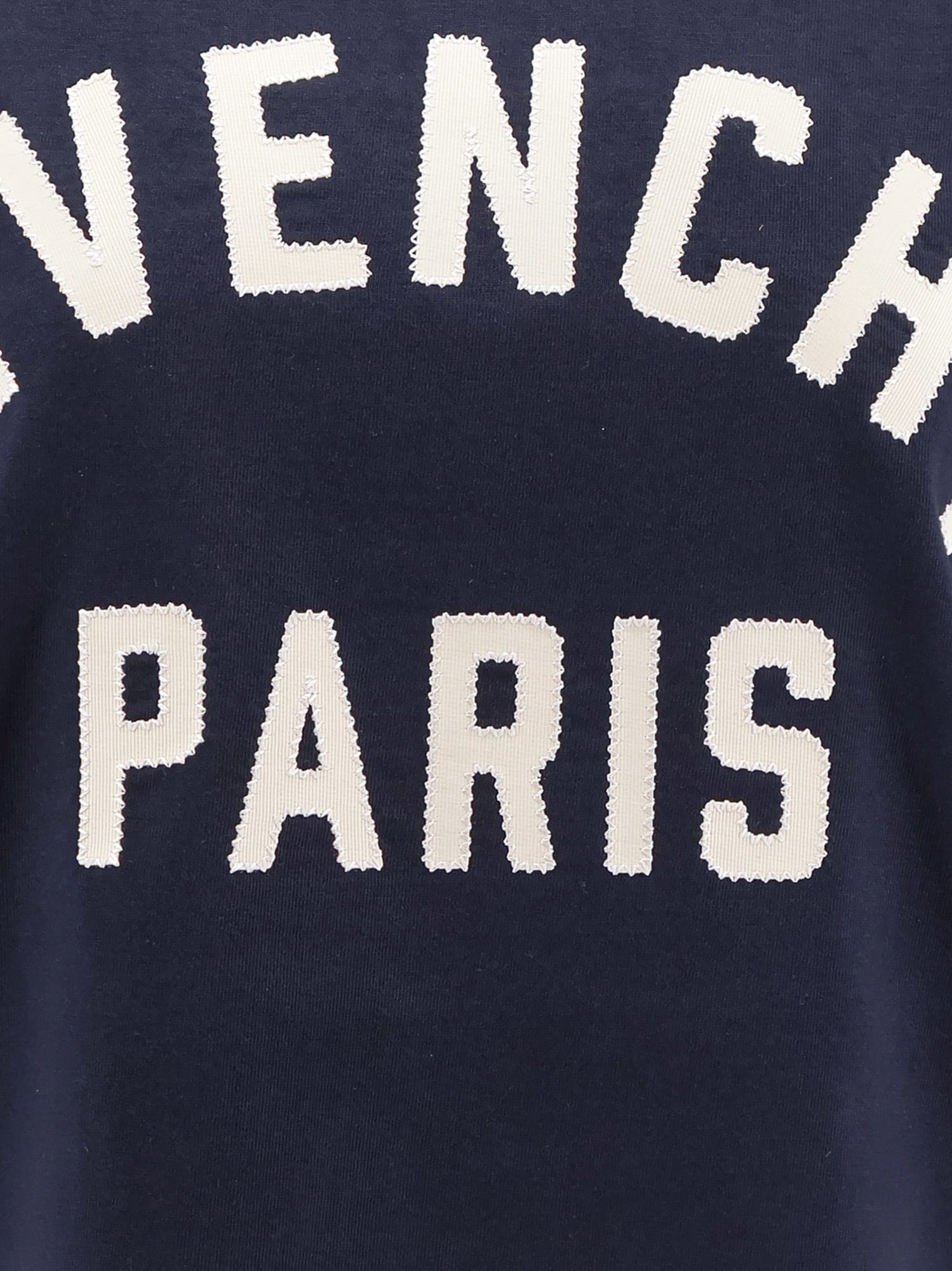 Givenchy Navy Blue Cotton Oversize T-shirt In Blue