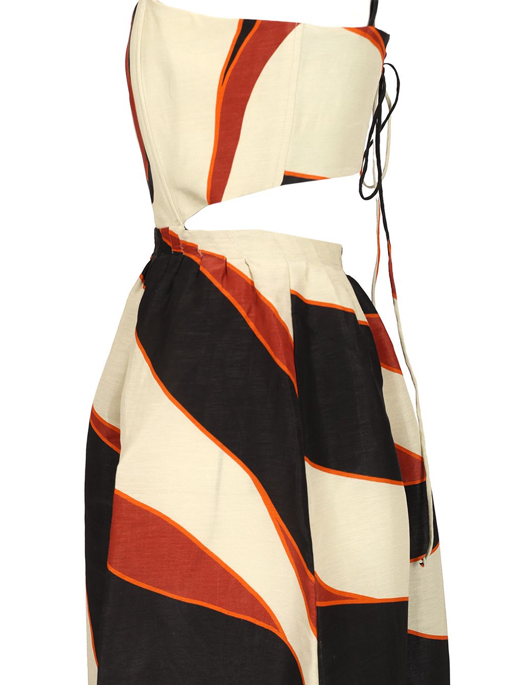 Shop Raquel Diniz Long Dress Bali Special In Multicolor