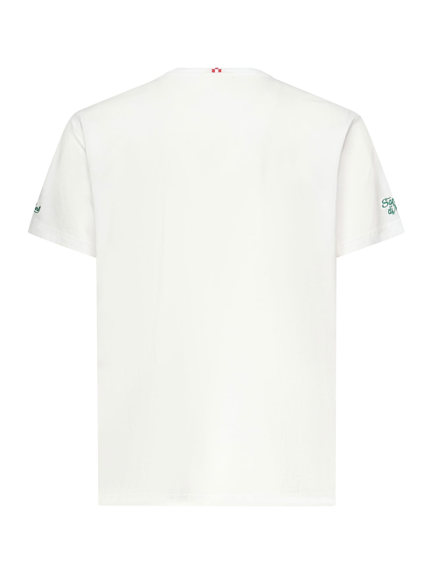 Mc2 Saint Barth Portofino T-shirt With Embroidery In White