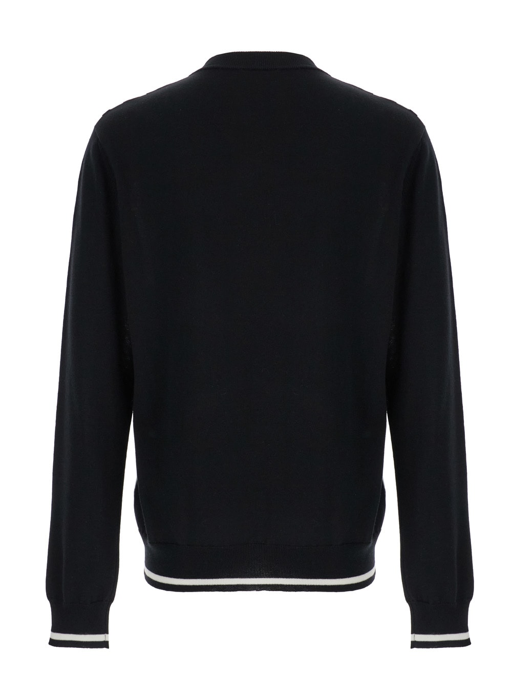 Shop Balmain Diamond  Logo Jacquard Sweater In Black