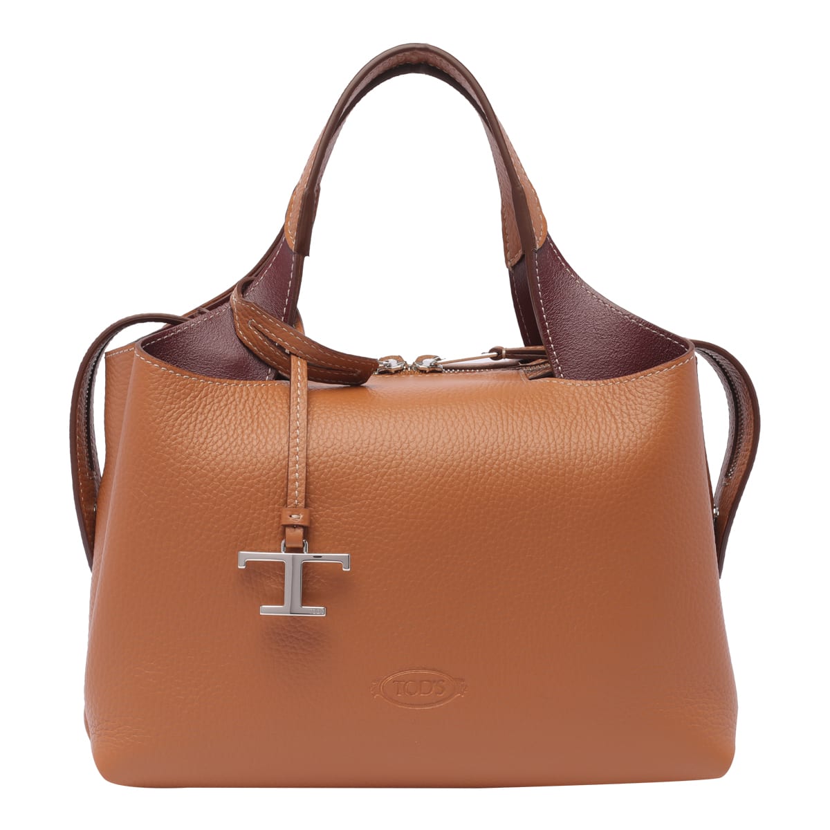 Shop Tod's Florida Bauletto Bag In Brown