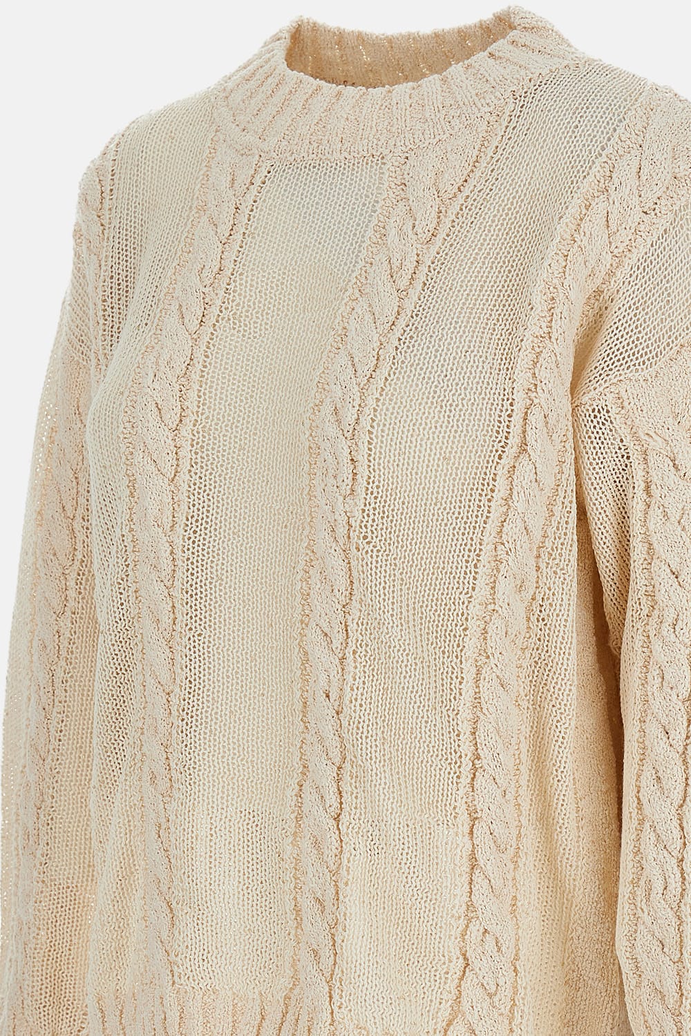 Lorena Antoniazzi Crew Neck Sweater In Neutral