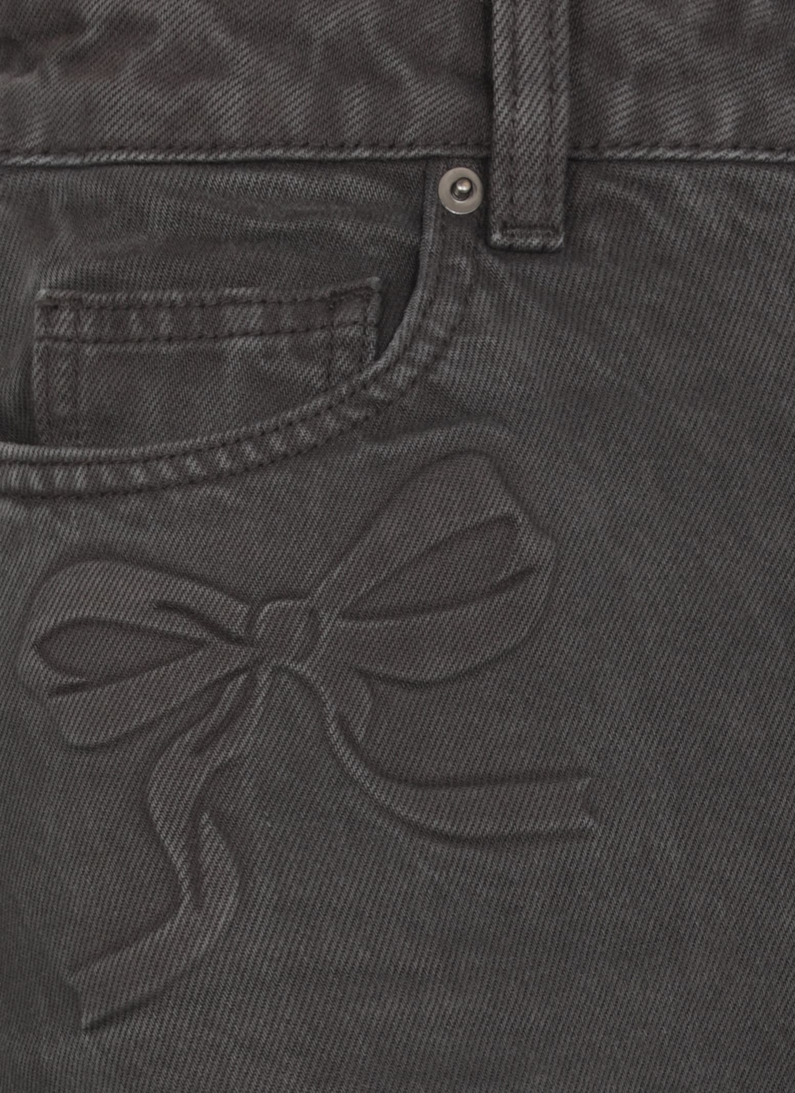 Self-portrait Wide-leg Palazzo Jeans In Black