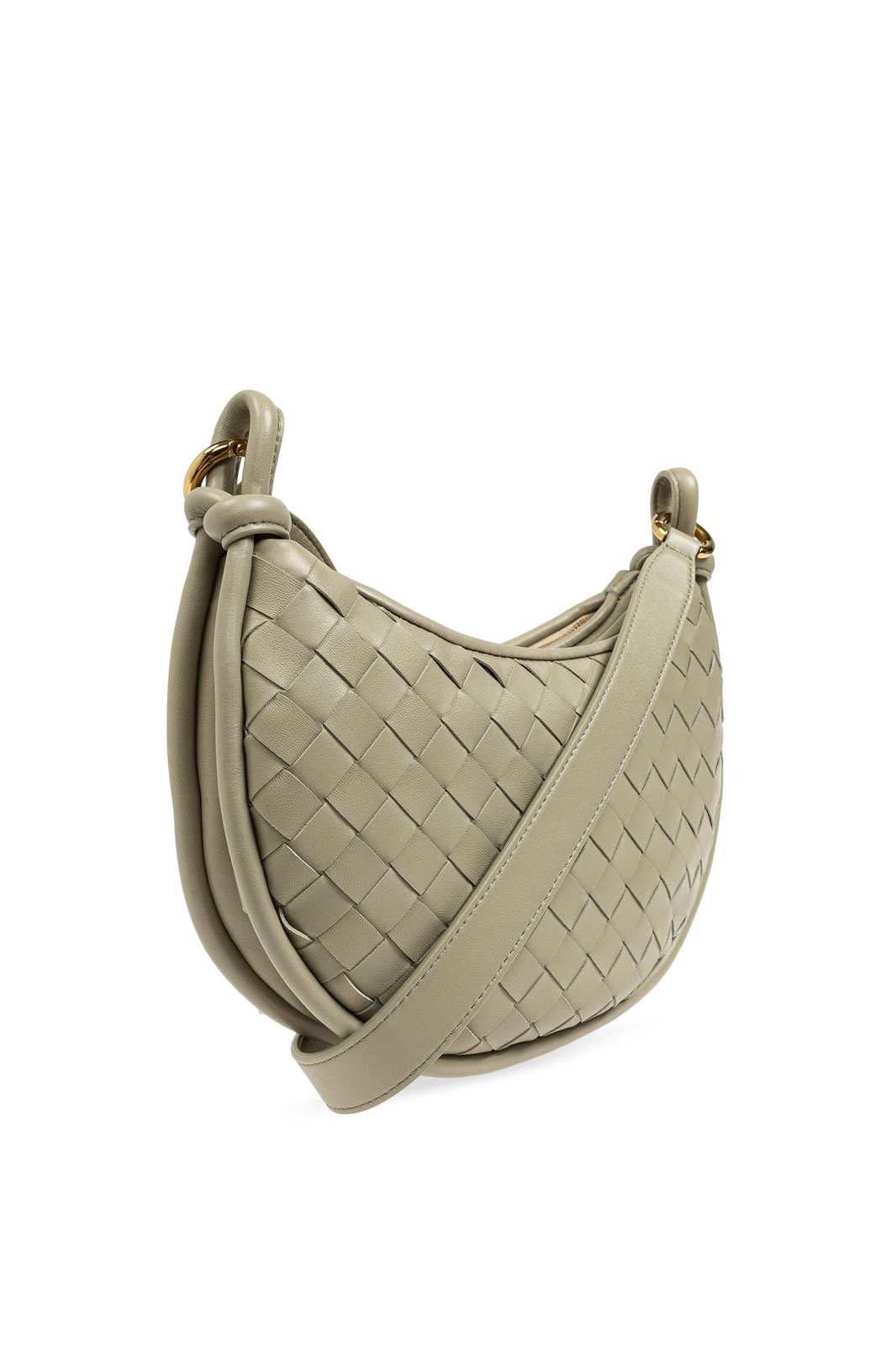 Shop Bottega Veneta Gemelli Intrecciato Shoulder Bag In Beige