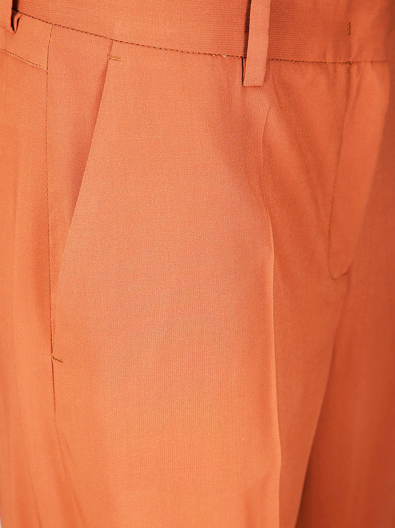 Alberto Biani Straight-leg Stretch Viscose Trousers With Hook Closure