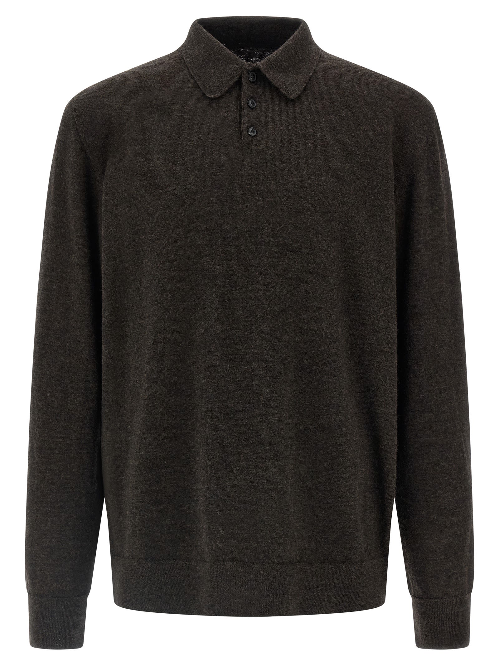 Suede Patch Polo Shirt