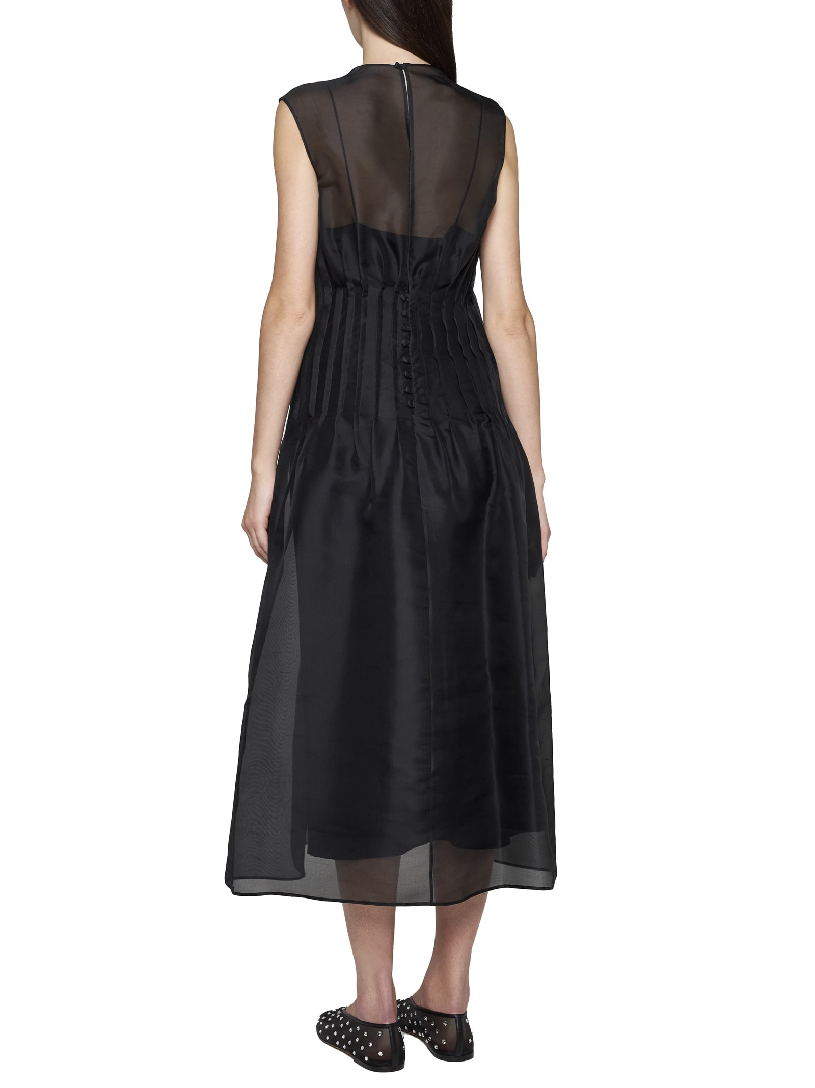 Shop Khaite Dress In Black