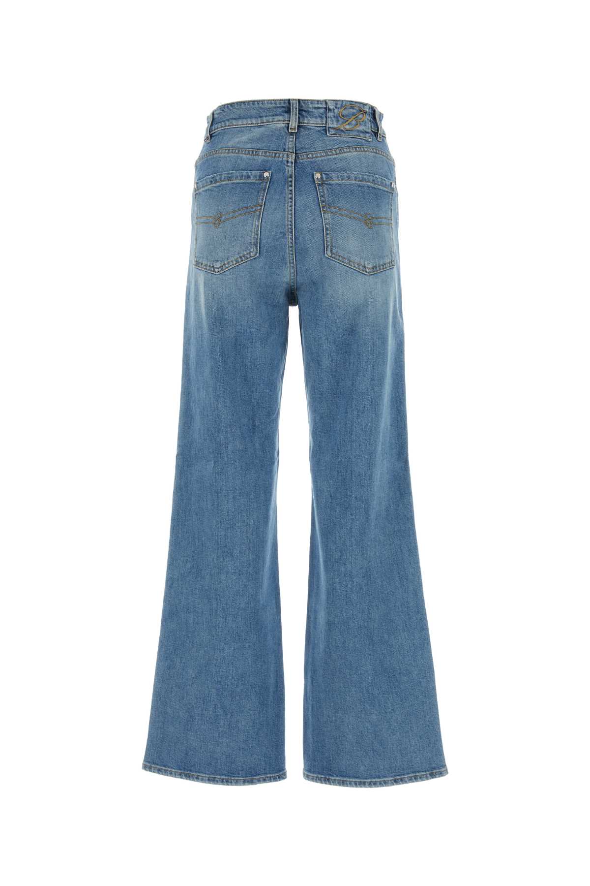 Blumarine Stretch Denim Jeans In Allure