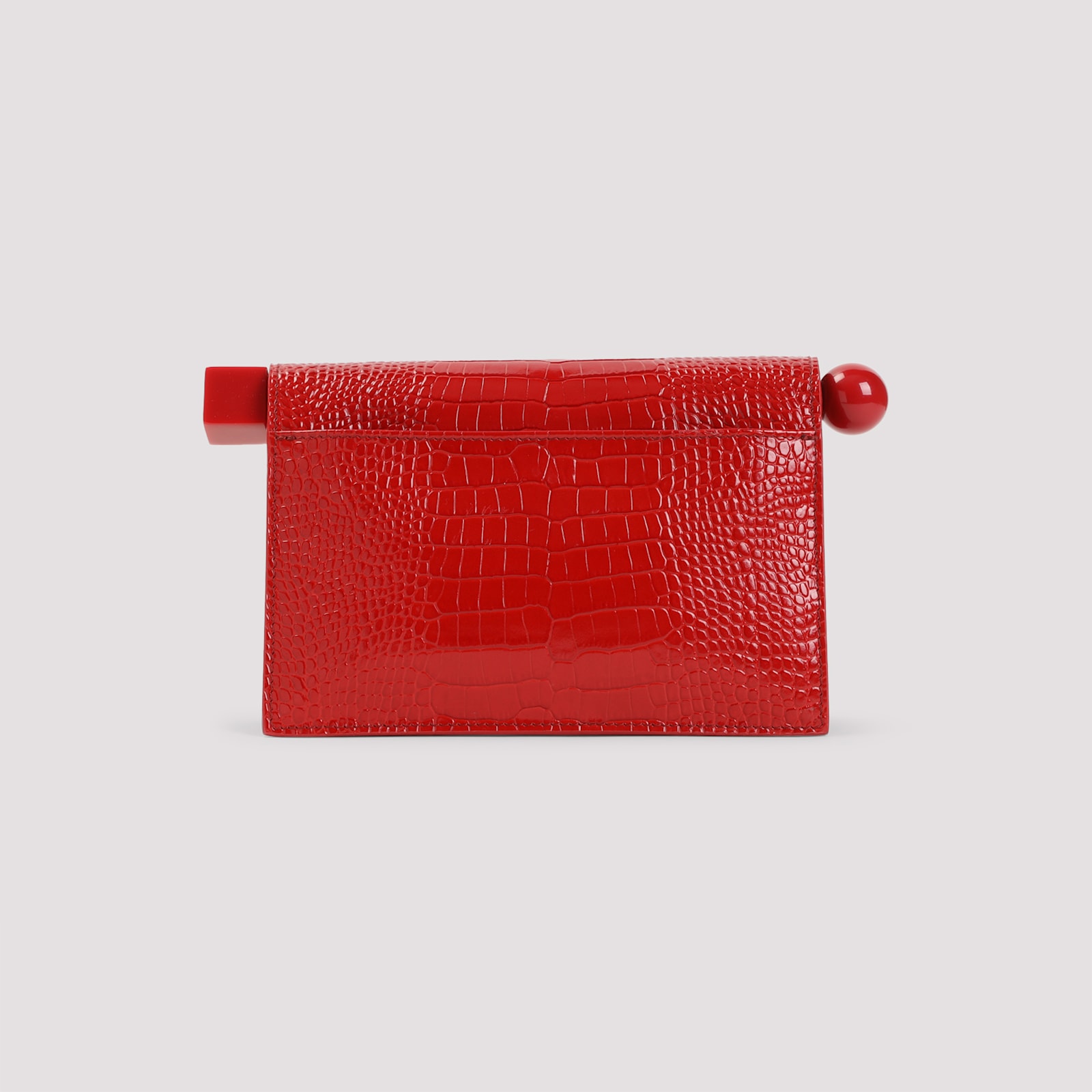 Jacquemus La Petite Rond Carre Handbag In Red