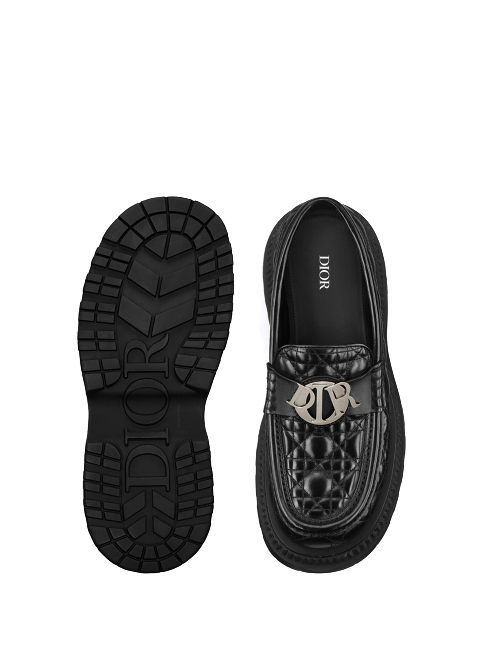 Shop Dior Loafers In Black