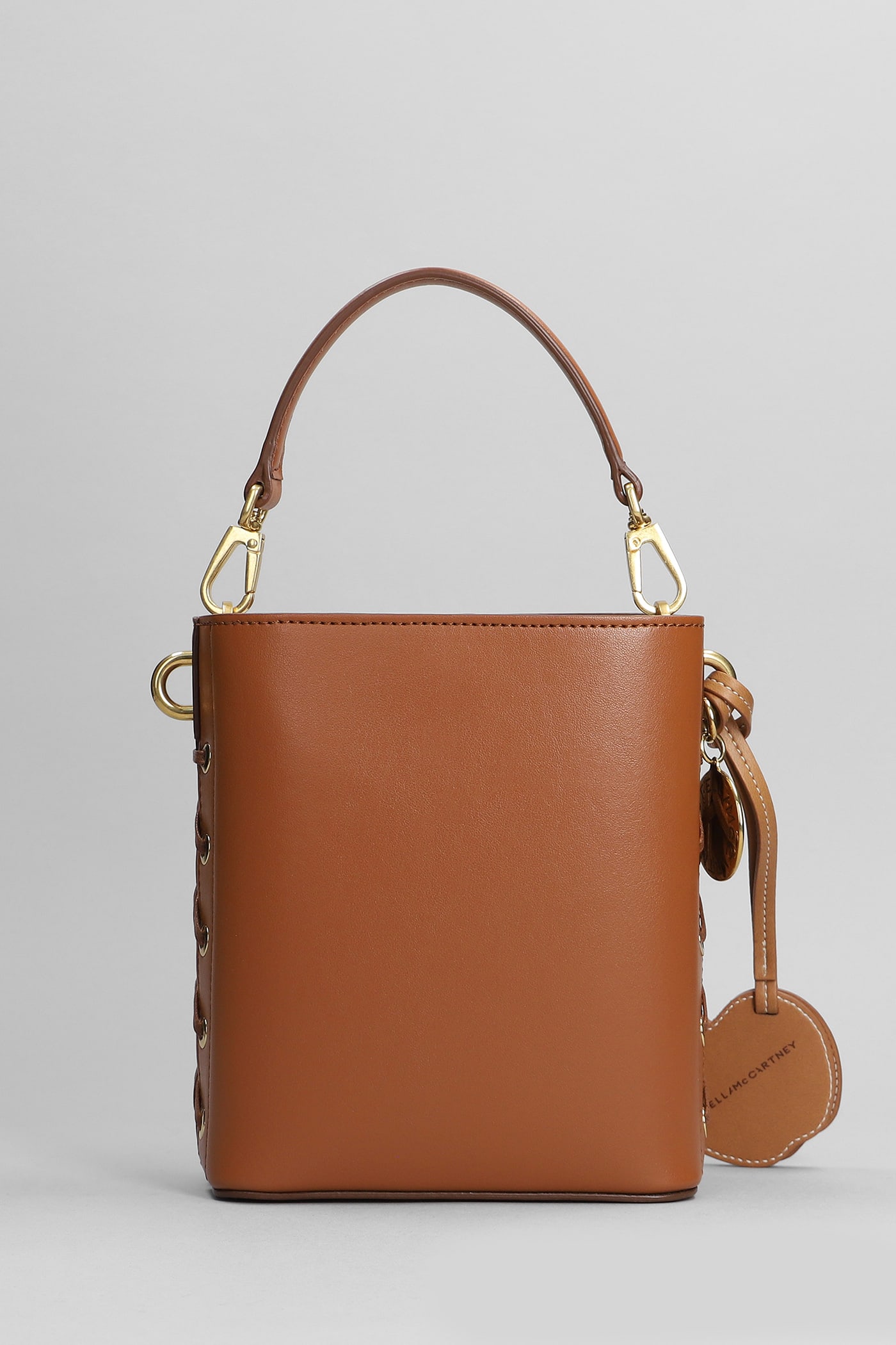 Shop Stella Mccartney Shoulder Bag In Brown Polyamide