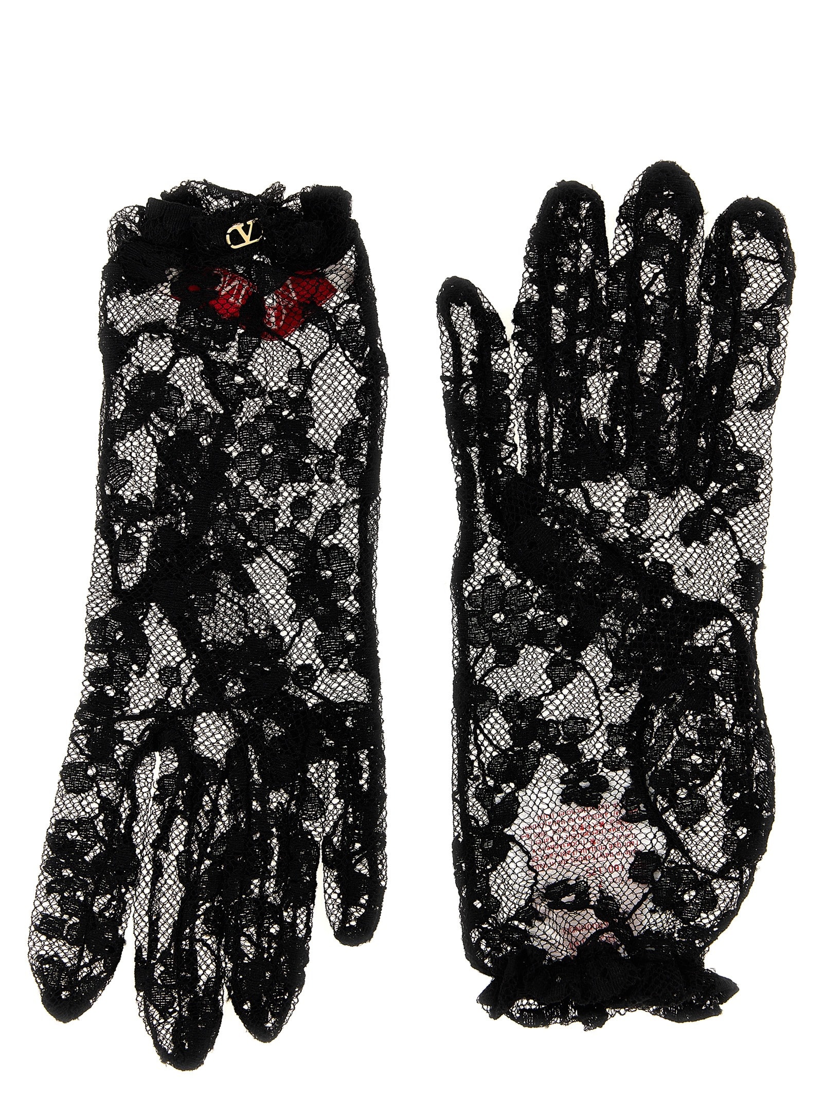 Valentino Vlogo Signature Gloves Black