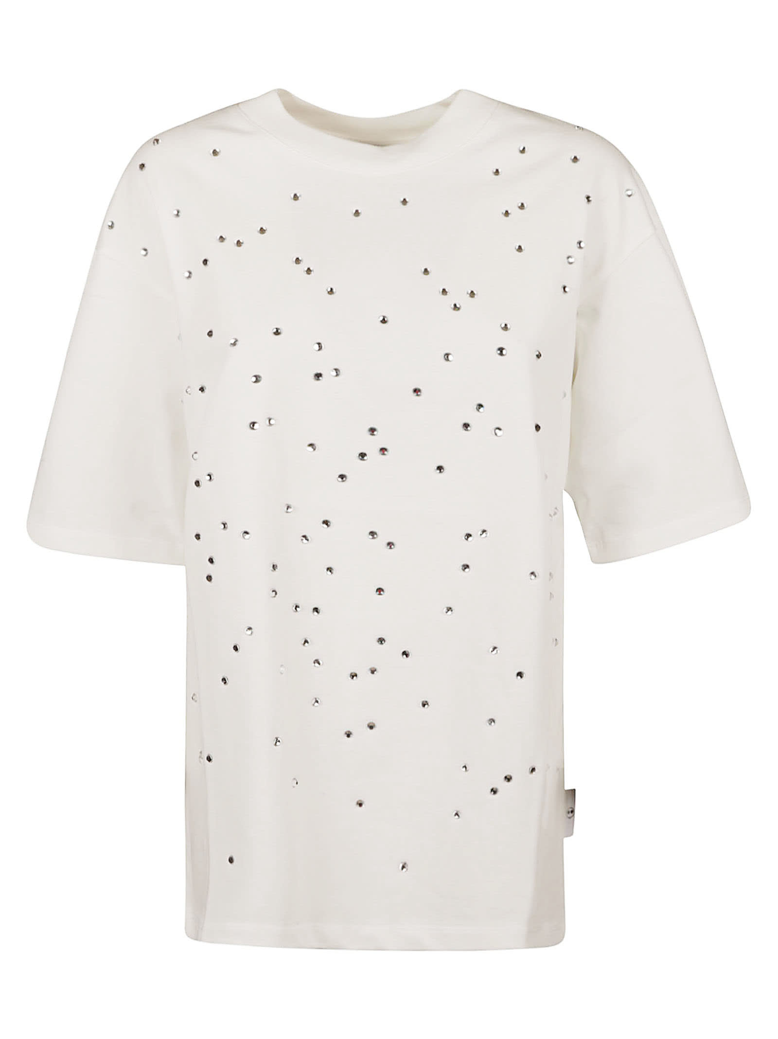Az Factory Crystal Embellished T-shirt In White