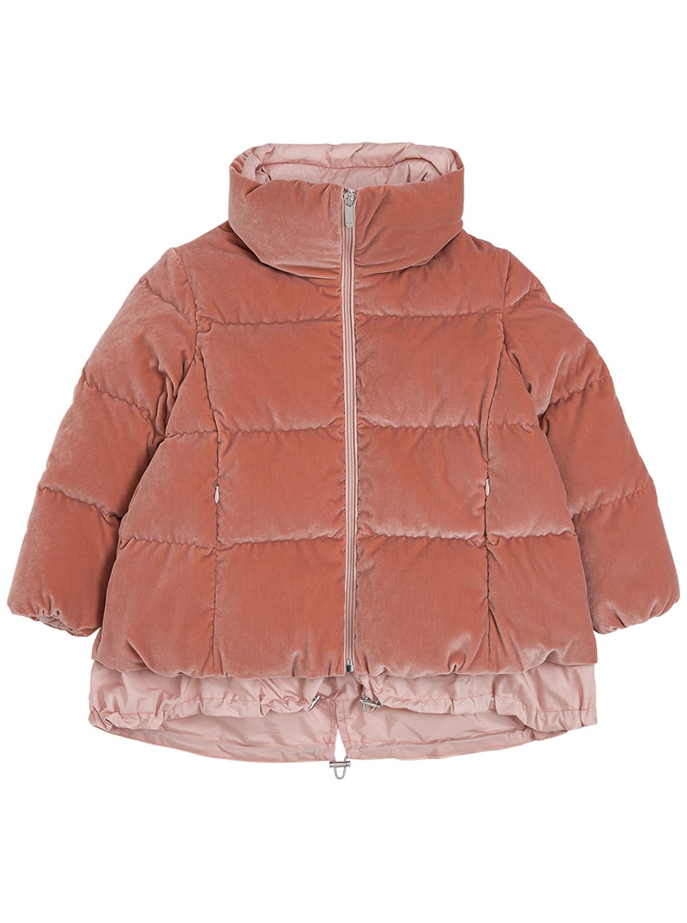 Il Gufo Pink Quilted Velvety Nylon Down Jacket