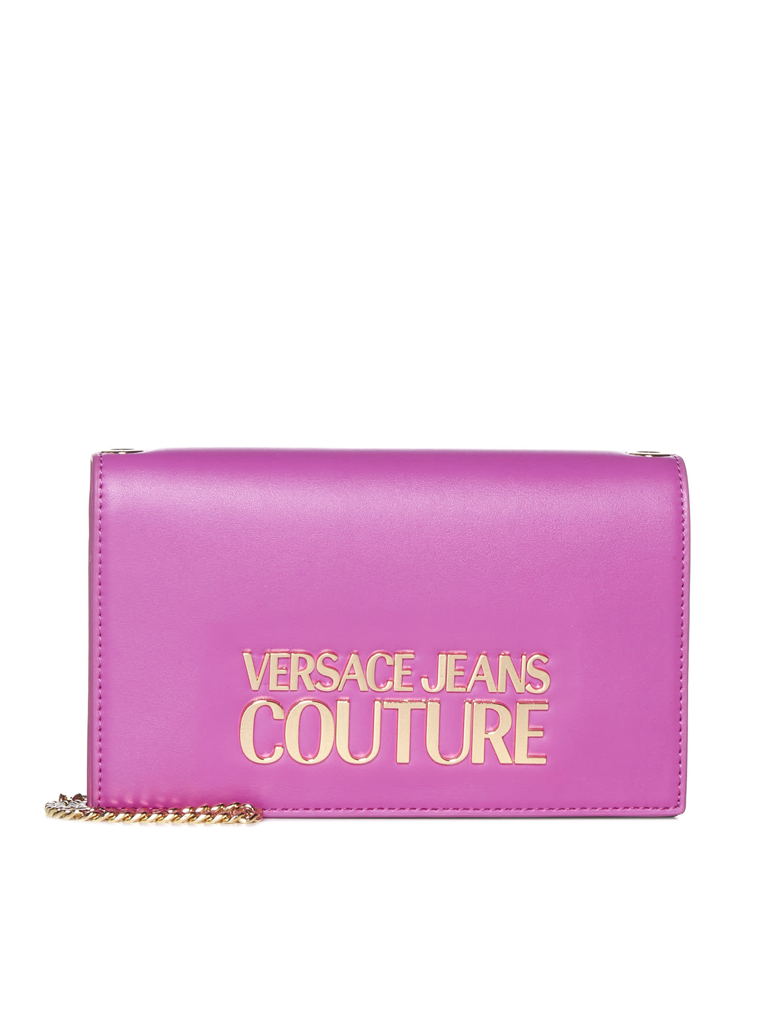 Versace Jeans Couture Clutch In Fuxia