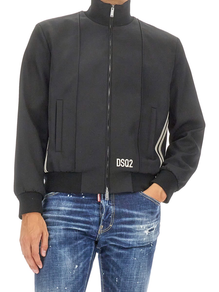 Shop Dsquared2 Bomber Jacket In Black