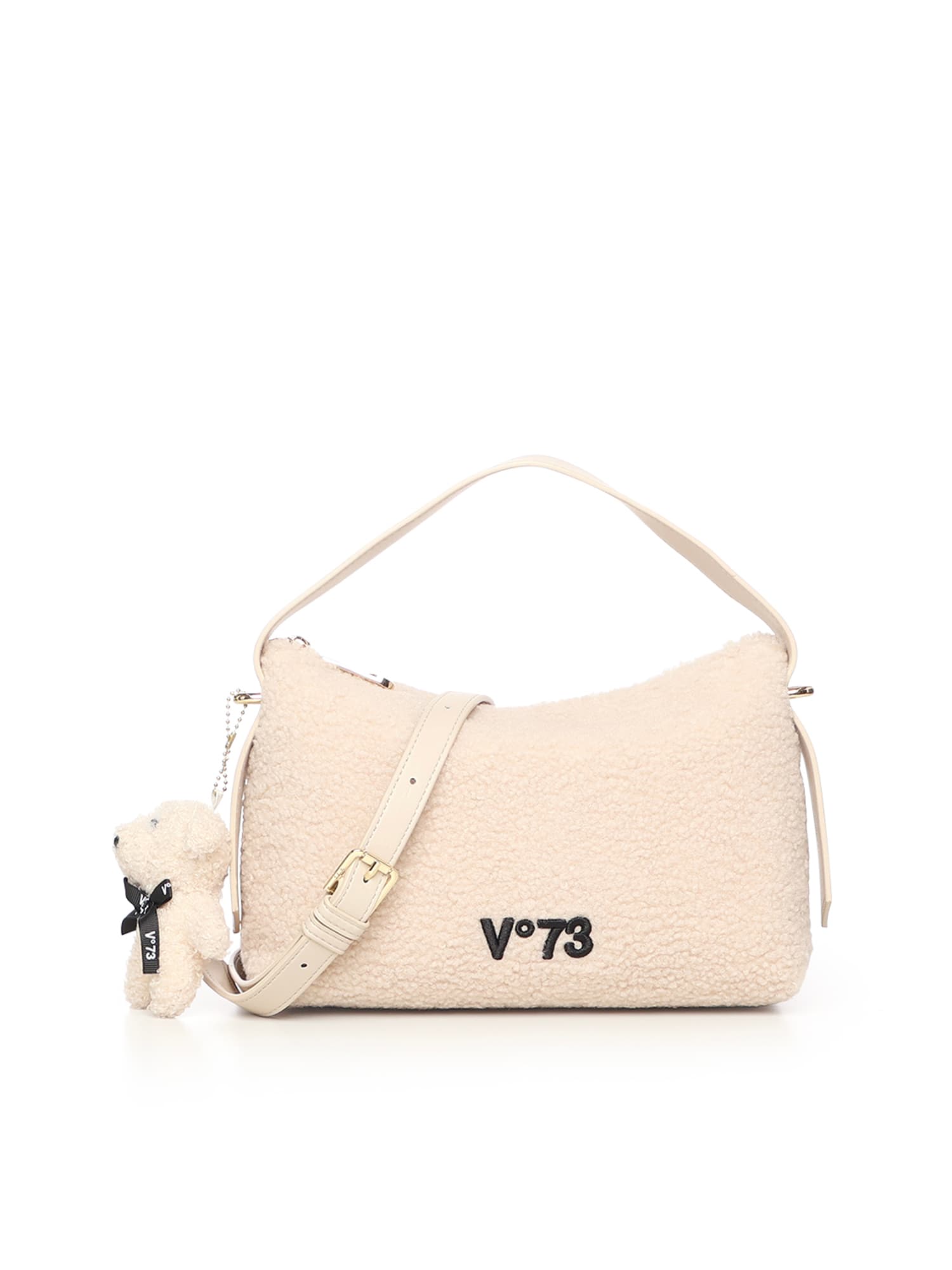 V73 Isabella Shoulder Bag With Charm In Neutral