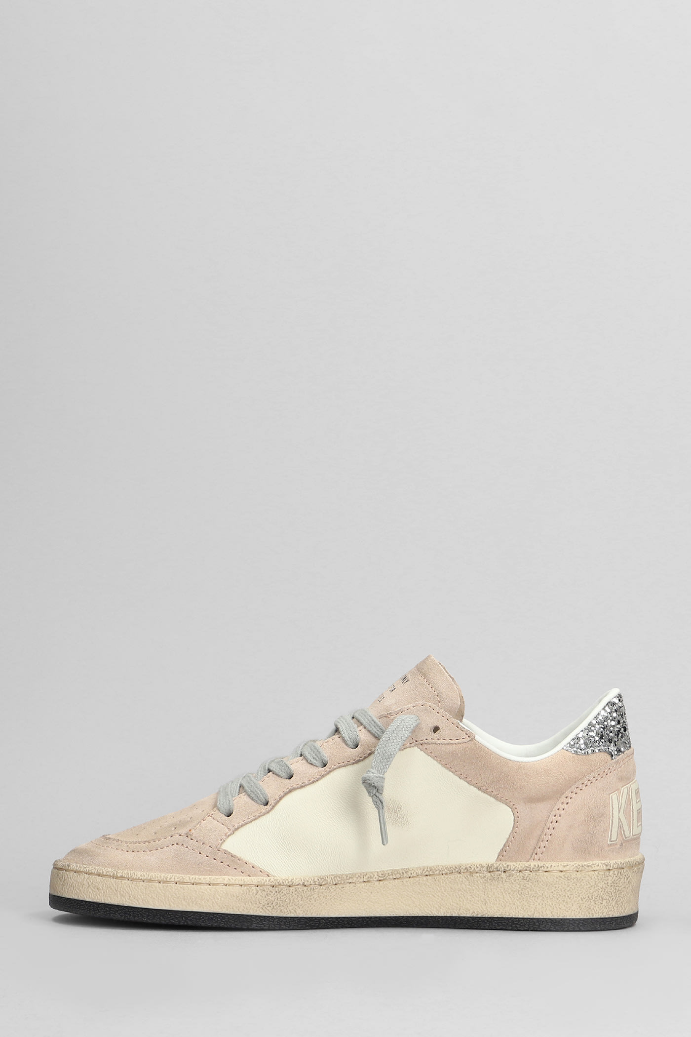 Shop Golden Goose Ball Star Sneakers In Rose-pink Suede And Leather