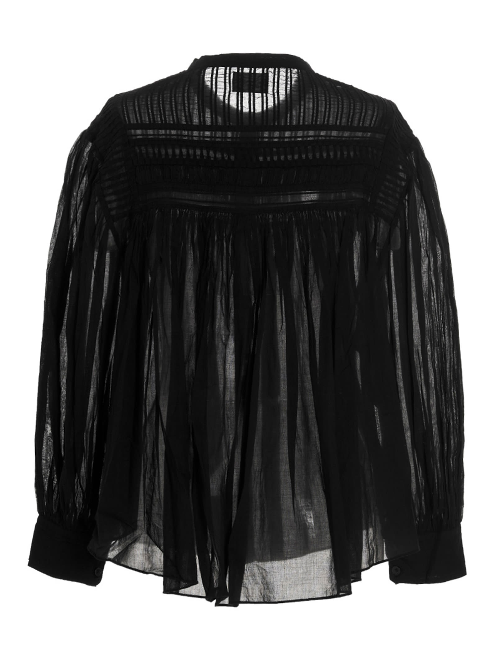 Shop Marant Etoile Plalia Shirt In Black