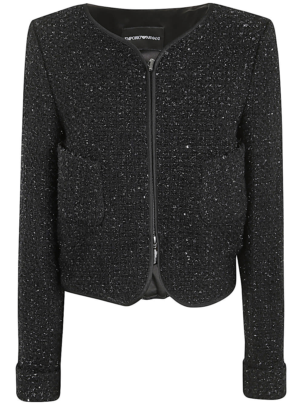 Shop Emporio Armani Blazer In Black