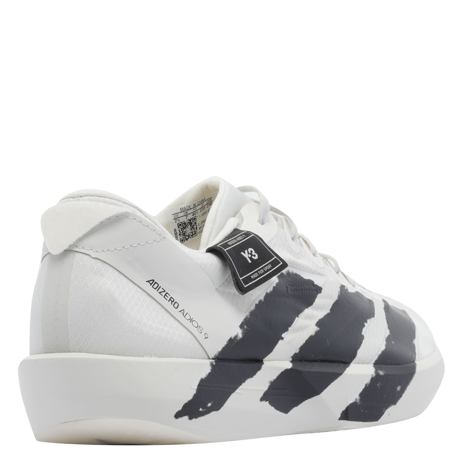Y-3 Round-toe Sneakers With Iconic Contrast Stripes In White