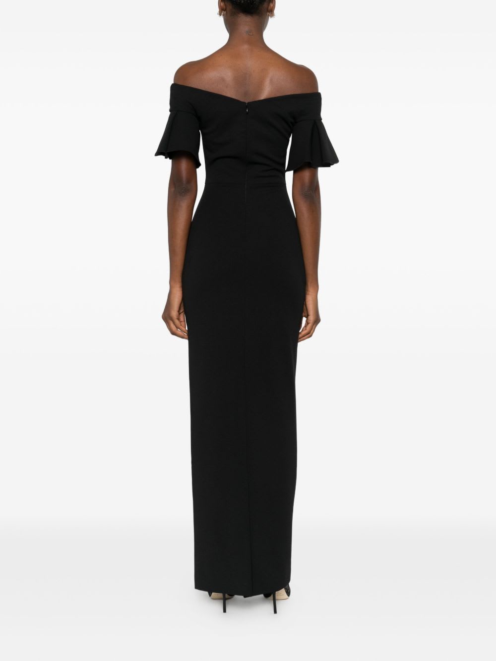 Solace London Cielo Maxi Dress In Black
